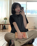 [BAONHAUS] Kenmot Nylon Frill Hood Zip-up Vest