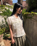Mahi Frill Short Sleeve Blouse