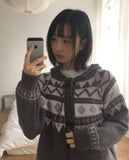 Linga Duffle Nordic Hood Knit Cardigan