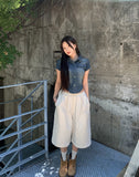 Our Washing Cropped Denim Shirt