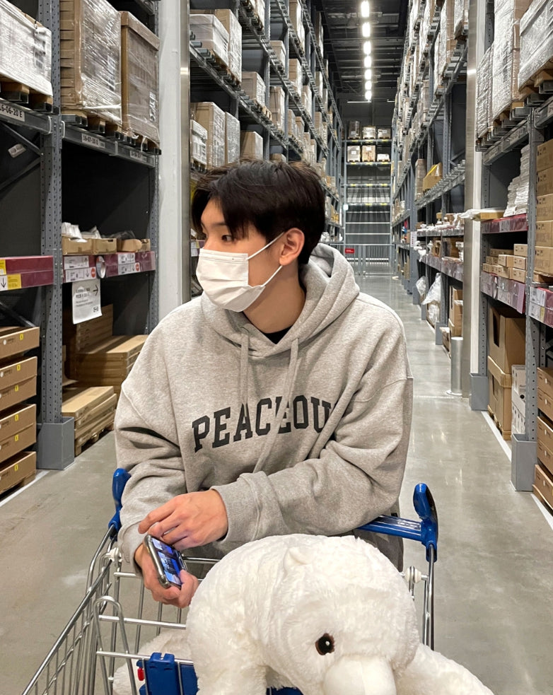 【COSYHARU】Peace out brushed hoodie COSYHARU (コシハル) - ピースアウト起毛フーディ / Peace out