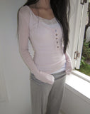 Curren Lace Ribbed Sleeveless