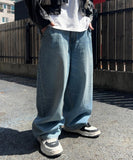 Roy Cat Washed Balloon Denim
