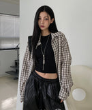 Scuz seersucker check shirt