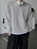 Elbow patch string sweatshirt