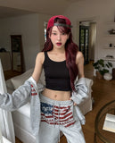 [U-BASIC] Boldy Brushed Crop Sleeveless