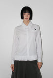 BLOOM FRILL STRIPE SHIRT