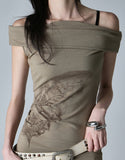 Butterful Slim Off-Shoulder Mini One Piece