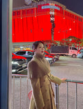 Blon Polar Knit Shawl Cape Warmer