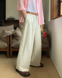 Corna Two Pintuck Wide Slacks
