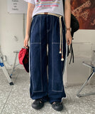 Dilfree Sideline Rope Banding Denim Pants