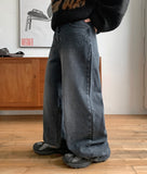 Kumiro Wide Stripe Denim Pants