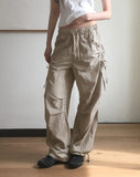 Shopper Nylon String Wide Two Way Pants