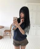 Wheat Roll-up Three Quarter T-shirt