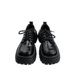 Squared Glossy Platform Sole Loafer