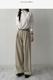Lake Pleated Wide Slacks