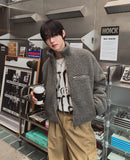 Fog High Neck Zipper Fleece Jacket