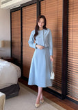 Siken Double Crop Jacket Flare Skirt Set