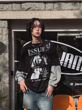 Make color matching layered long sleeve t-shirt