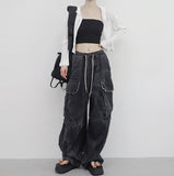 (Unisex) Luzia Washing String Cargo Pants