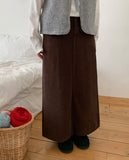 Munnell brushed pocket long skirt