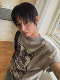 Freeze Overfit Printing Short Sleeve T-shirt