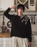 Devel Waffle Henley Neck Long Sleeve T-shirt