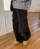 Kitpana Banding Cargo Brushed Corduroy Pants