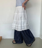 Jedind Frill Banding Midi Skirt