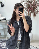 Dias Roll-up Check Shirt