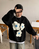 [BAONHAUS] Flower Printing Over Sweatshirt