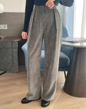 Anvel Belloa Corduroy Pintuck Wide Pants