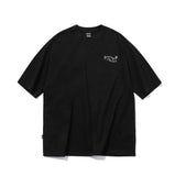 Cat Puppy Flower Embroidery Short Sleeve Tee