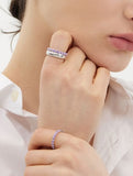 Essence Silver (W) Tennis Ring 2.5mm Purple