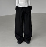 Ruffle Belt Skirt Pants