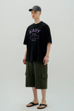 Cargo round half pants