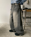 Yomiro String Washing Denim Pants