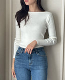 Kemi Boatneck Ribbed Knit