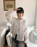 Auku Two-way Ribbon Blouse