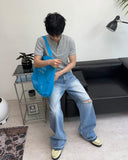 Medon Cutoff Flare Denim Pants