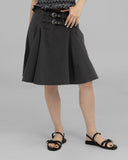 Mock mid length skirt