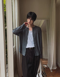 Rogen Ribbed Linen Button Cardigan