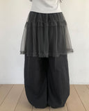 Ekin Sheer Layered Skirt Pants