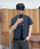 Sedon buckle check shirt jacket