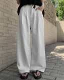 Baul Cotton Pintuck Wide Pants