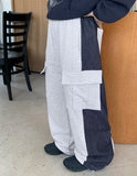 [unisex] Mohind color matching banding cargo pants