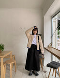 Yugo Color Matching Collar Knit Cardigan