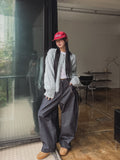 Diano raw balloon denim pants