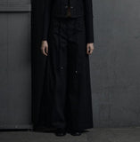 [mnem] strap maxi wide pants