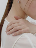 Ice Block Silver Ring S